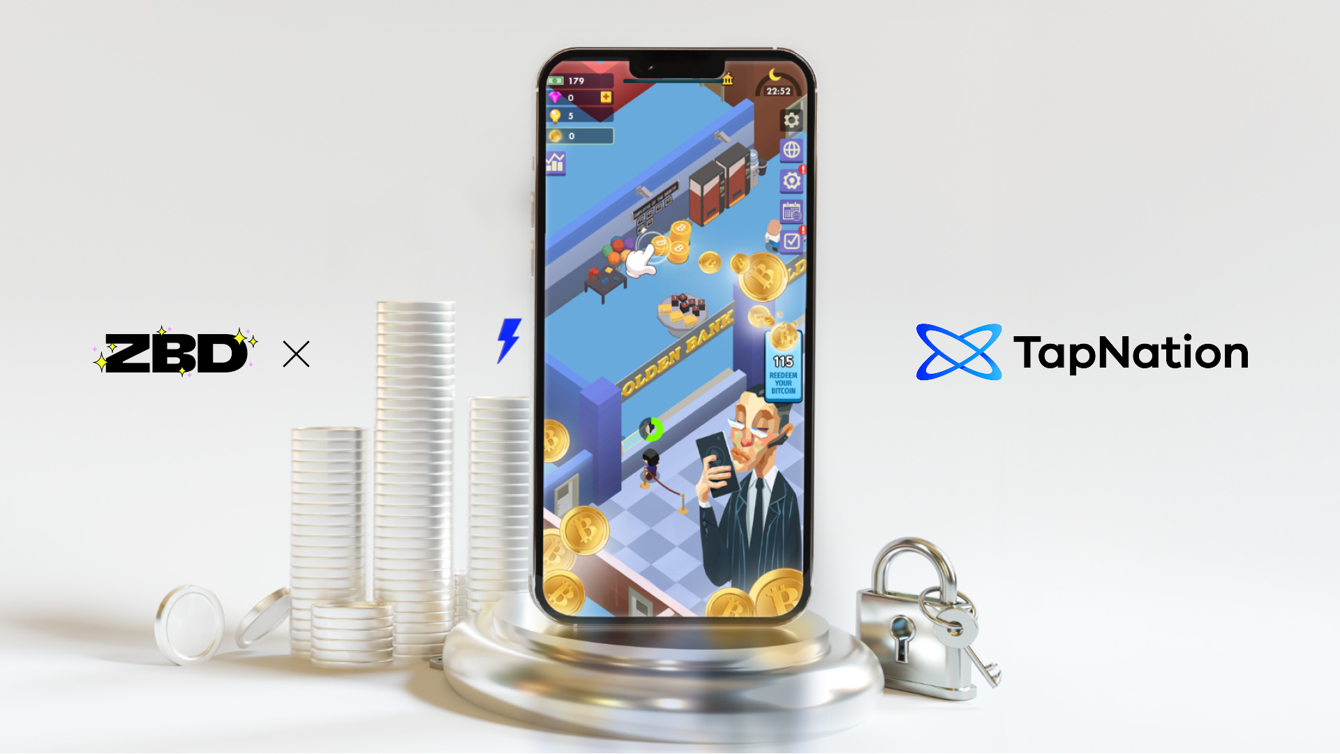 ZBD and TapNation partnered to bring rewards into Idle Bank